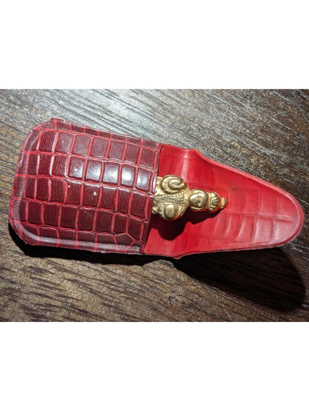 Vintage Infant Of Prague Pocket Shrine  Leather Case - Picture 5 of 6